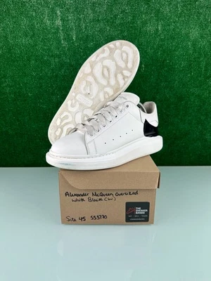 Talla 12US/45EU - Alexander McQueen Tacón Caído Gran Tamaño Contador Estampado Blanco Negro Foto 1 de 4