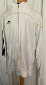 Adidas Climalite Predator Herren Gr. L Trainingsjacke schwarz/weiß/gelb Full Zip - Bild 1 von 8