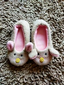 ⭐ BNWOT Fabulous Little Girl Mouse Slippers, UK11, Cosy, Cute!