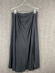 Coldwater Creek Black Maxi Skirt Womens Size 16 Mermaid Pull On Slinky Stretchy - Picture 1 of 11
