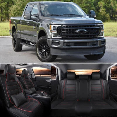 For 2009-21 Ford F-250 Super Duty Lariat Pickup Truck 5-Seat Full Set Seat Cover Foto 1 de 4