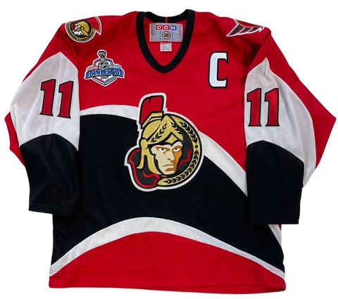 DANIEL ALFREDSSON CCM 2007 OTTAWA SENATORS STANLEY CUP JERSEY XL Cover