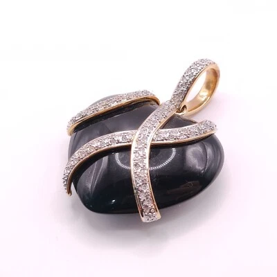 ⭐ Pierre Lang Anhänger Charm Halskette Kette Gold Collier Perle Stein 248 ⭐ - Bild 1 von 3