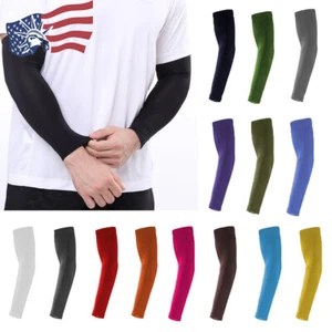 Cooling Arm Sleeves Cover Basketball Golf Sport UV Sun Protection for Men Women - Picture 1 of 26
