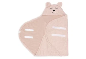Jollein Einschlagdecke für Babyschale Bear Boucle - Wild Rose Puckdecke - Bild 1 von 6