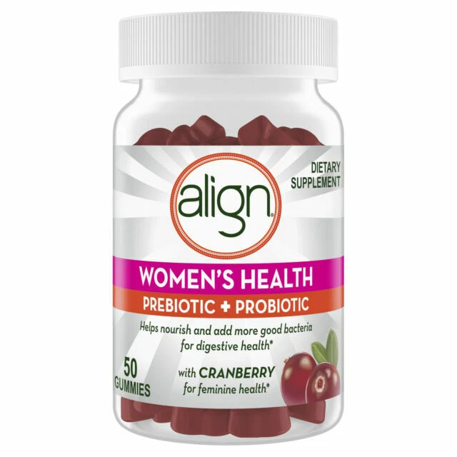 Align Women Prebiotic/Probiotic Cranberry Supplement Vitamin Gummy - 50 Gummy
