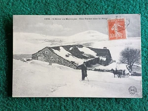 CPA 07 L'Hiver en Montagne - Une Ferme sous la Neige - Imagen 1 de 2