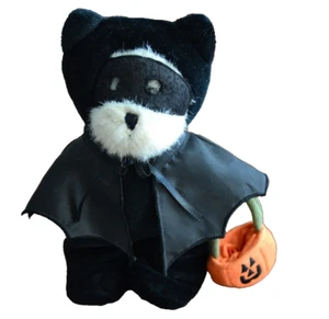 Halloween Vampire The Boyds Collection Bear Plush Pumpkin Treat Pail 1988-2004 - Picture 1 of 7