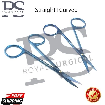 2Iris Supercut 4.5" Tijeras Rectas/Curvas Instrumentos Alemanes de Cirugía Plástica Foto 1 de 4