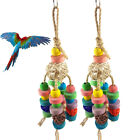 2pcs Parrot Toy Small Bird Toy Hanging Parrot Toys Parrot Swing Bridge