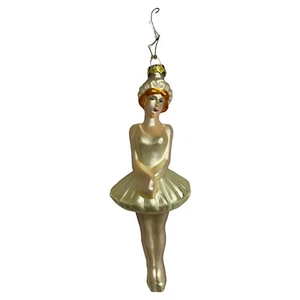 "De colección Vidrio Mercurio Brillo Ballarina Árbol de Navidad Adorno 9"" Perla Iridiscente" - Imagen 1 de 13