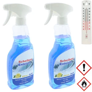 (9,49 EUR/l) 2 x Descongelador de cristales 500 ml Botella pulverizadora Descongelador Descongelador Coche - Imagen 1 de 8