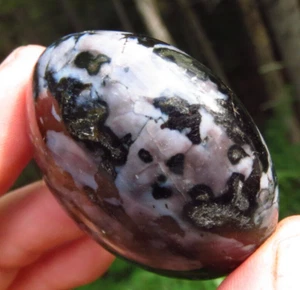 MYSTIC MERLINITE INDIGO GABBRO POWERFUL MERLIN WIZARD CRYSTAL PALMSTONE *B4 - Picture 1 of 8