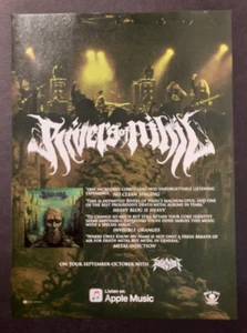 RIVERS OF NIHIL "Where Owls Know My Name" metal ~ Magazine Print/Promo Ad 2018 - Picture 1 of 1