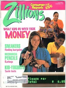 Zillions Magazine Consumer Reports for Kids Oct Nov 1993 SNEAKERS Yogurt PENCILS - Imagen 1 de 3