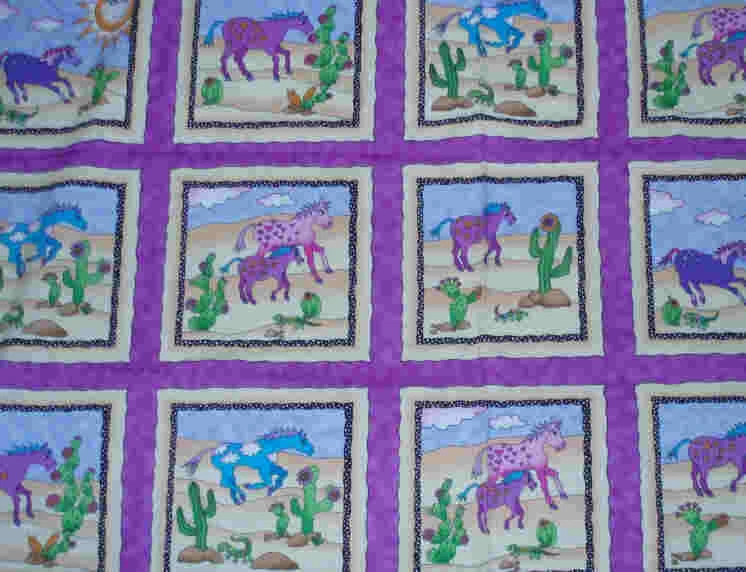 幻想小马漂亮紫色小马积木空白面料 — 第 1/1 张图片