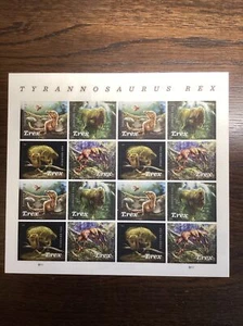 Scott # 5410-5413, Tyrannosaurus Rex - Pane of 16 Forever Stamps - 2019- MNH-US - Picture 1 of 1