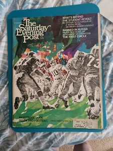📖🏈1968 Saturday Evening Post magazine Football Fran Tarkenton N.Y. Giants EX+ - Picture 1 of 4