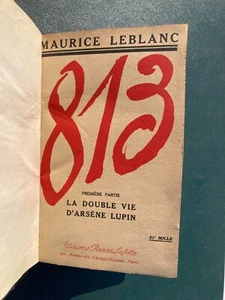 813 la double vie Arsène Lupin Maurice Leblanc réed 1922 TRES BON ETAT - Bild 1 von 7