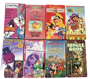 Lot of 8 Children's VHS Movies Tapes Dora, My Little Pony, Barney etc. - Picture 1 of 5