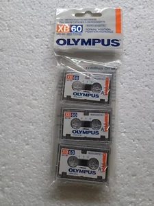 3er-Pack Olympus XB-60 Microcassetten Kassetten Tape NEU und OVP - Bild 1 von 2