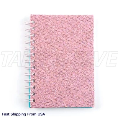 Pink Glitter Spiral Bound Notebook, 5x7, 80 Sheet Ruled Pages Journal Notepad - Image 1 of 3