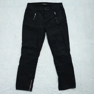 Jeans donna J Brand dritto Julia biker taglia 28 nero zip alla caviglia tasche regolari - Foto 1 di 11