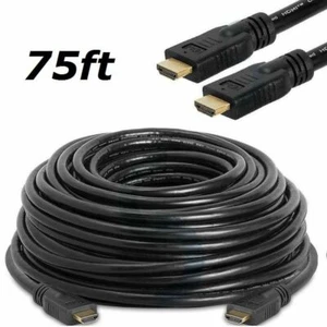 PREMIUM HDMI CABLE v1.4 75FT For BLURAY 3D DVD PS3 XBOX LCD HD TV 1080P HDTV - Picture 1 of 6