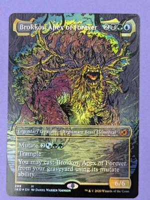 MTG Magic: Ikoria: Lair of Behemoths: Brokkos, Apex of Forever Foil #299 - NM - Image 1 of 2