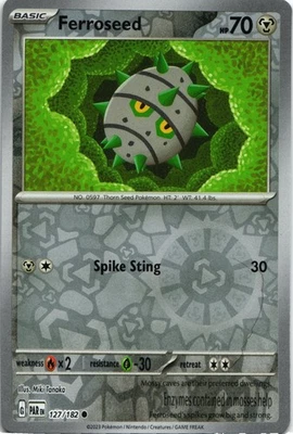 SV04: Paradox Rift #127/182 Ferroseed Reverse Holo - Image 1 of 2