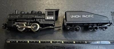 Vintage HO Scale Union Pacific #3179 Locomotive With Coal Tender Train UNTESTED  - Image 1 of 4