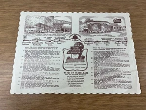 Vintage The Drake Hotel Courts Souvenir Travelmat Chattanooga - Bild 1 von 5
