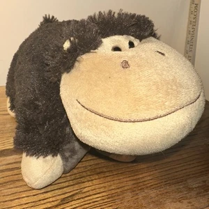 Pillow Pets Peewees Plush Silly Monkey Brown 11” - 2010 - Brown/Tan - Picture 1 of 6