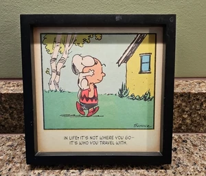 Cómic enmarcado exclusivo de Peanuts Charlie Brown & Snoopy 2011 - Imagen 1 de 8