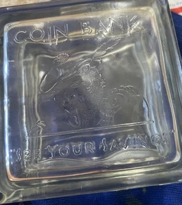 See your savings coin glass Square block still money Coin bank Sherlock Holmes - Picture 1 of 13