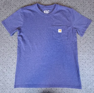 Camiseta para mujer Carhartt holgada talla mediana manga corta bolsillo azul - Imagen 1 de 7