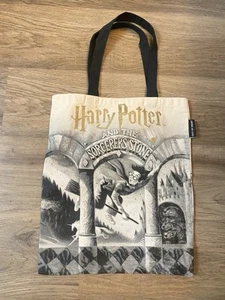 NWOT Out Of Print Clothing Harry Potter & Sorcerer’s Stone Book Tote Bag Canvas - Picture 1 of 5
