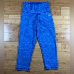 Adidas Leggings da Allenamento Blu Heathered Donna Taglia XS - Foto 1 di 9