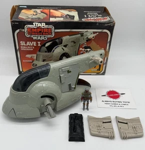 1981 Slave-1 Complete w/ ESB Box Vintage Star Wars Kenner Vehicle + Boba Fett . - Picture 1 of 6