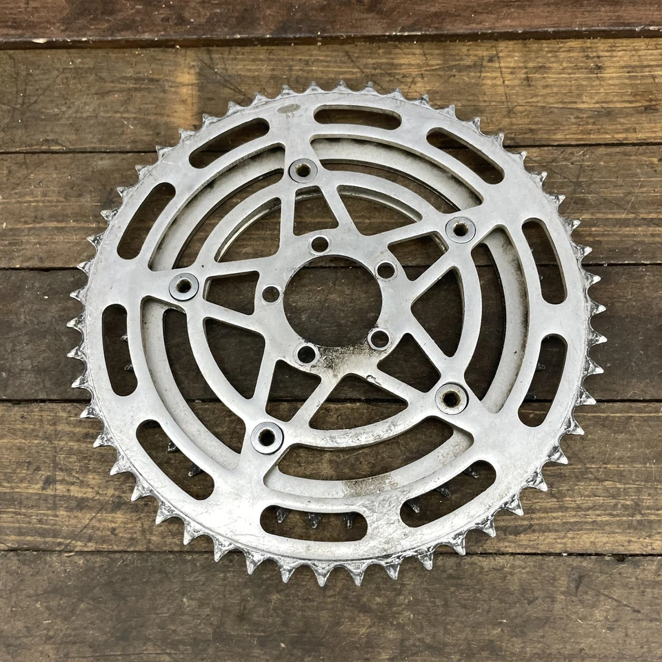 Juego de platos dobles vintage Stronglight 52T 5 pernos 5 brazos bicicleta de carretera bicicleta Foto 1 de 4