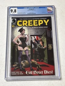 2010 Dark Horse CREEPY #3 CGC 9.8 NM/M FEMALE NAZI ADOLPH HITLER Frazetta Homage - Picture 1 of 2