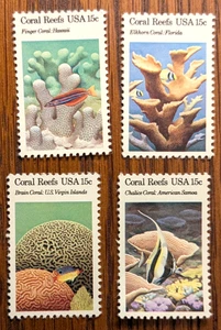 Set of 15 cent Coral Reef Stamps (SC 1827-30) MNH - Picture 1 of 1