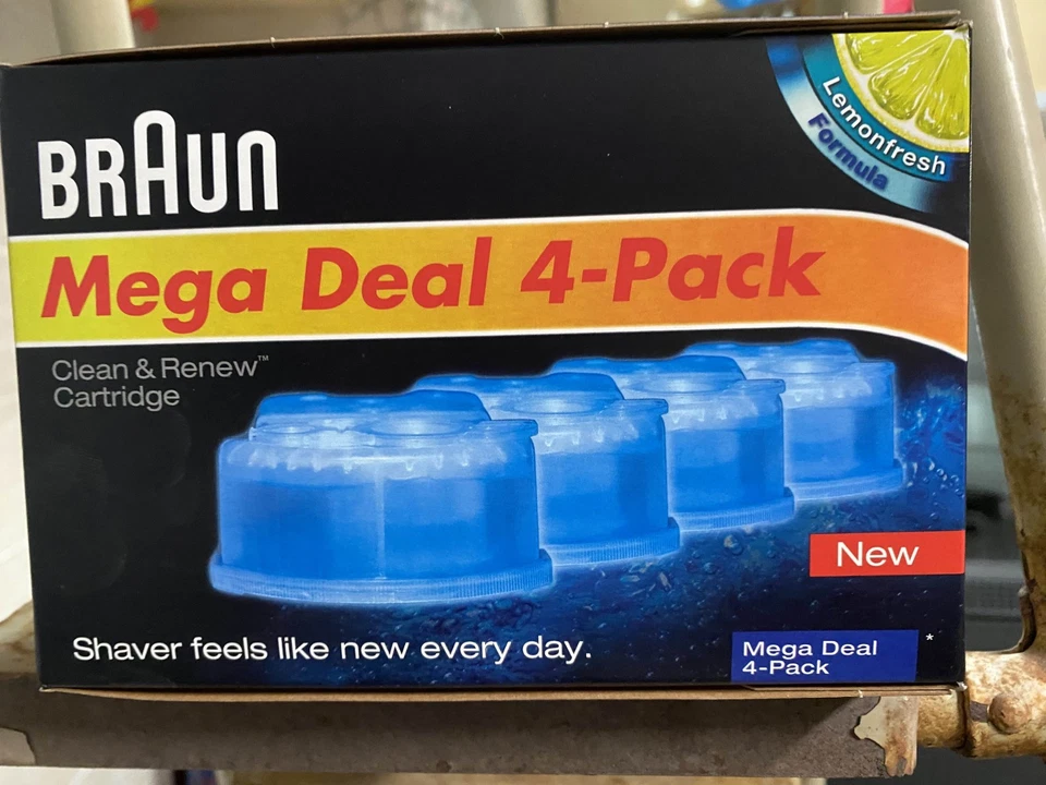 Braun 10 Pacchi da 4 Cartucce Nuovi per La Pulizia del Rasoio Series - Immagine 1 di 1