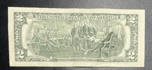 -Rare- 1995 F Series $2 Dollar Bill In Uncirculated Condition Serial 33564285 - Picture 1 of 5
