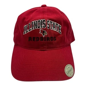 Illinois State Redbirds Hat Cap Adjustable Strapback Red NCAA Legacy Twill OSFA - Picture 1 of 7