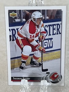 THEOREN FLEURY--1992-93 UPPER DECK--CALGARY FLAMES--KOSTENLOSER VERSAND - Bild 1 von 2