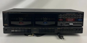 SHARP RT-W500 Double Auto Rev Hi-Speed Stereo Dub Cassette Deck *UNTESTED* - Picture 1 of 6