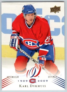 KARL DYKHUIS 2008-09 UPPER DECK MONTREAL CANADIENS CENTENNIAL 08-09 NO 53 24135 - Picture 1 of 2