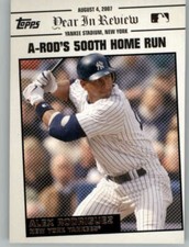 2008 Topps Update Year in Review #YR125 Alex Rodriguez NM-MT Yankees