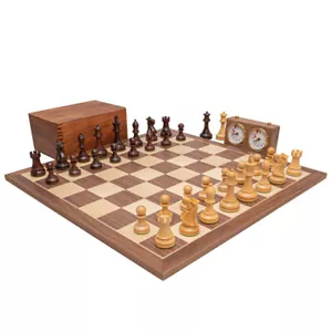 Set scacchi Staunton Palissandro e Noce Deluxe - Foto 1 di 7